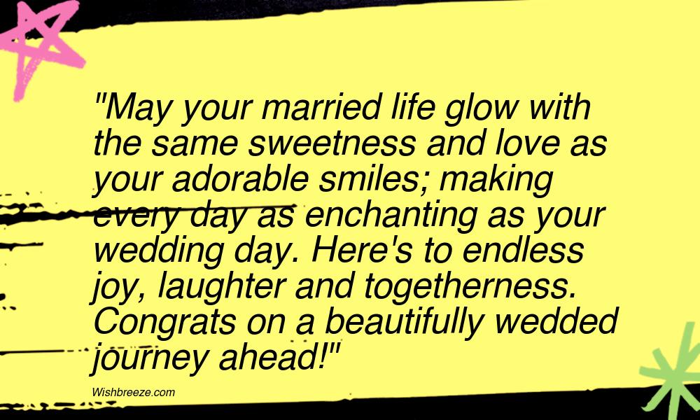 Cute Wedding Wishes for Newly Married Couple